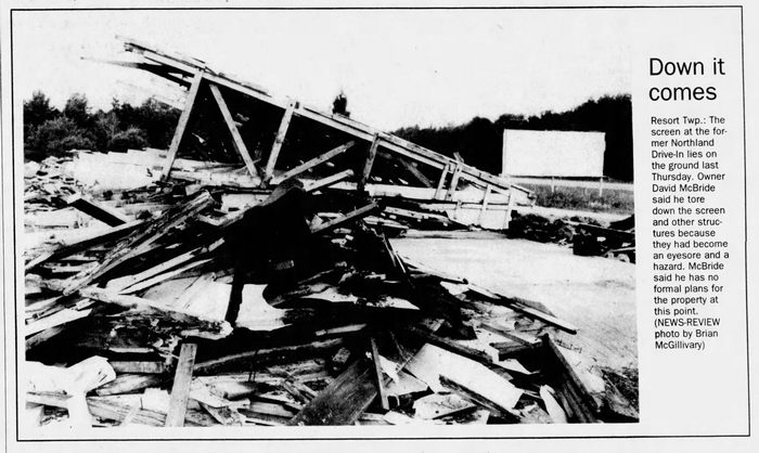 Northland Drive-In Theatre - Article On Closing (newer photo)